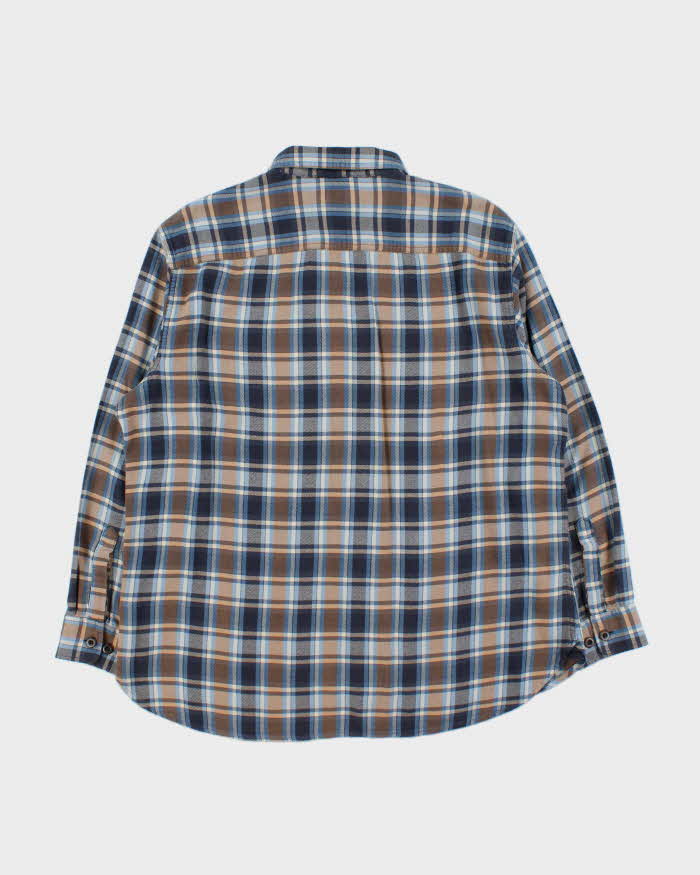 Vintage Pendleton Burnside Blue Cotton Flannel Shirt - XL