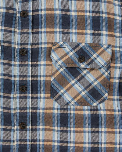 Vintage Pendleton Burnside Blue Cotton Flannel Shirt - XL