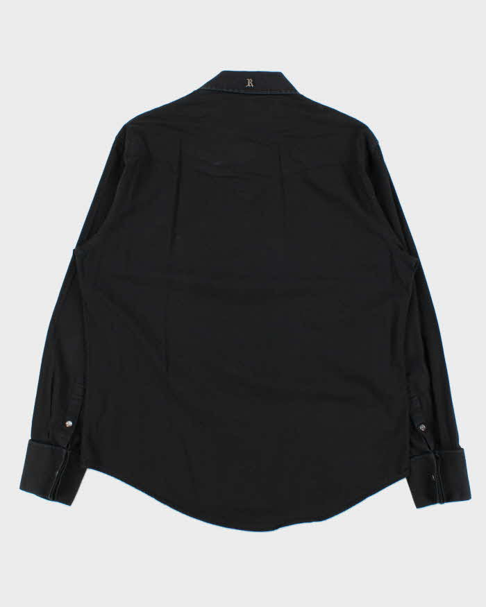 Vintage Y2K 00s RockerRoll Cowboy Gothic Western Long Sleeve Shirt - L