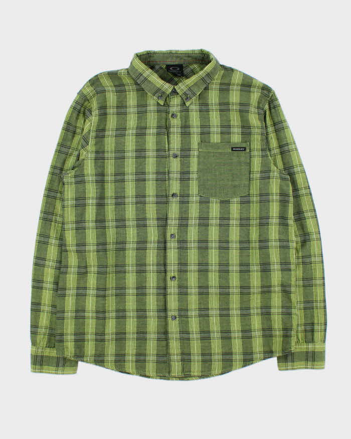 Vintage 00s Oakley Check Long Sleeve Shirt - L