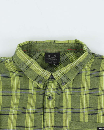 Vintage 00s Oakley Check Long Sleeve Shirt - L