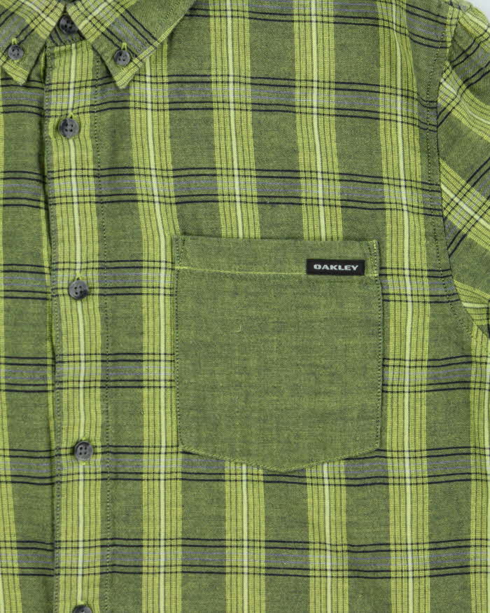 Vintage 00s Oakley Check Long Sleeve Shirt - L