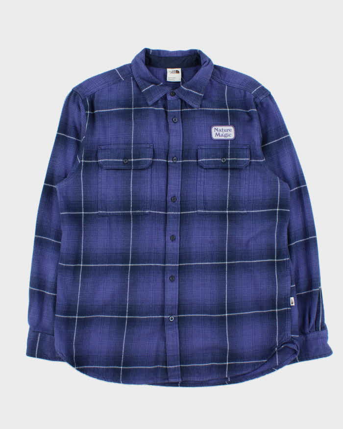 The North Face Arroyo Nature Is Magic Purple Flannel Shirt - L