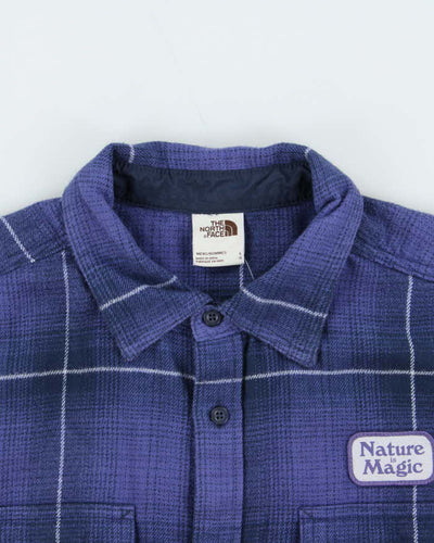 The North Face Arroyo Nature Is Magic Purple Flannel Shirt - L