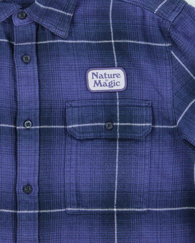 The North Face Arroyo Nature Is Magic Purple Flannel Shirt - L