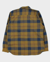 Vintage Oakley Khaki Zip Pocket Flannel Shirt - XL