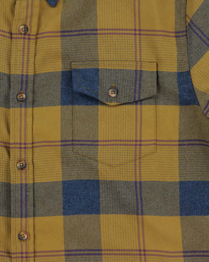 Vintage Oakley Khaki Zip Pocket Flannel Shirt - XL