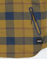Vintage Oakley Khaki Zip Pocket Flannel Shirt - XL