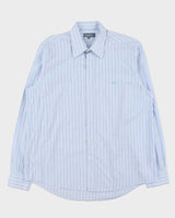 Vintage 00s Christian Dior Striped Dress Shirt - L