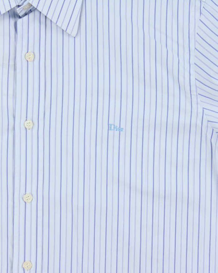 Vintage 00s Christian Dior Striped Dress Shirt - L