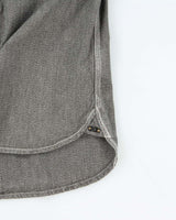 Vintage 00s Diesel Contrast Stitch Grey Denim Long Sleeve Shirt - M