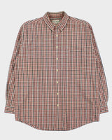 Vintage 1990s Eddie Bauer Oversized Check Long Sleeve Shirt - L