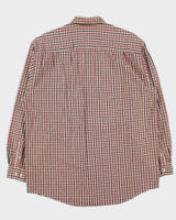 Vintage 1990s Eddie Bauer Oversized Check Long Sleeve Shirt - L