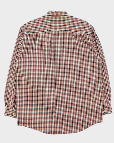 Vintage 1990s Eddie Bauer Oversized Check Long Sleeve Shirt - L