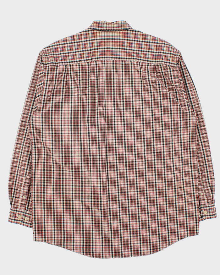Vintage 1990s Eddie Bauer Oversized Check Long Sleeve Shirt - L