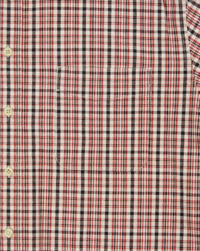 Vintage 1990s Eddie Bauer Oversized Check Long Sleeve Shirt - L