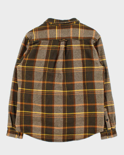 Vintage Woolrich Thick Cotton Plaid Flannel Pocket Over Shirt - L
