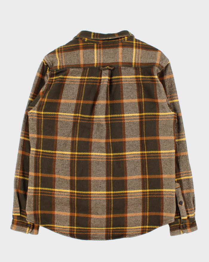 Vintage Woolrich Thick Cotton Plaid Flannel Pocket Over Shirt - L