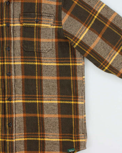Vintage Woolrich Thick Cotton Plaid Flannel Pocket Over Shirt - L
