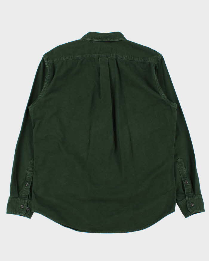 Vintage Filson Dark Moss Thick Cotton Long Sleeve Shirt - M