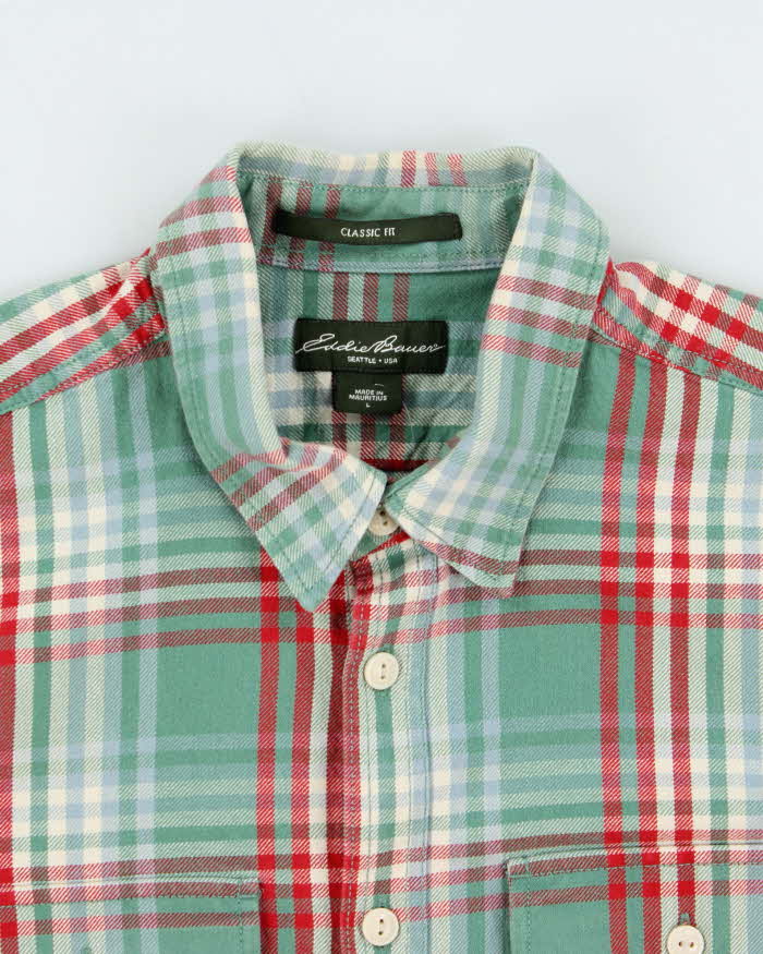Vintage Eddie Bauer Thick Cotton Long Sleeve Flannel Shirt - L