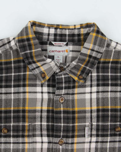 Vintage Carhartt Thick Cotton Long Sleeve Regular Fit Flannel Shirt - XL