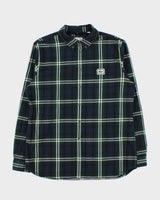Vintage Lacoste Tartan Thick Cotton Long Sleeve Shirt - L
