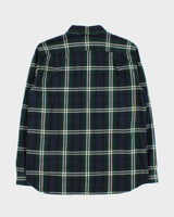 Vintage Lacoste Tartan Thick Cotton Long Sleeve Shirt - L