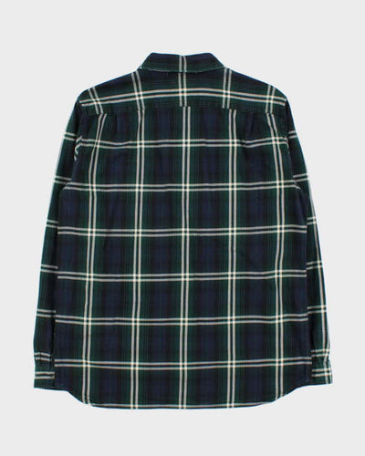 Vintage Lacoste Tartan Thick Cotton Long Sleeve Shirt - L