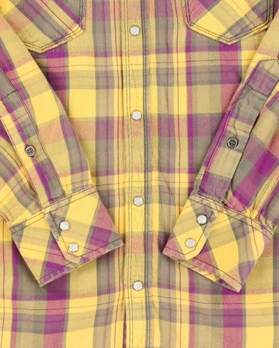 Vintage Y2K 00s Diesel Plaid Western Long Sleeve Shirt - S