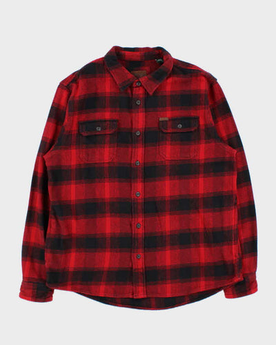 Vintage Orvis Heavyweight Plaid Hip Pocket Flannel Over Shirt - XL