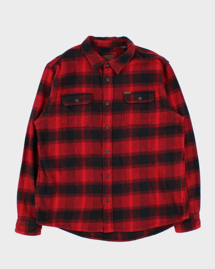 Vintage Orvis Heavyweight Plaid Hip Pocket Flannel Over Shirt - XL
