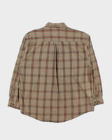 Vintage 1990s Eddie Bauer Cotton Flannel Long Sleeve Shirt - L