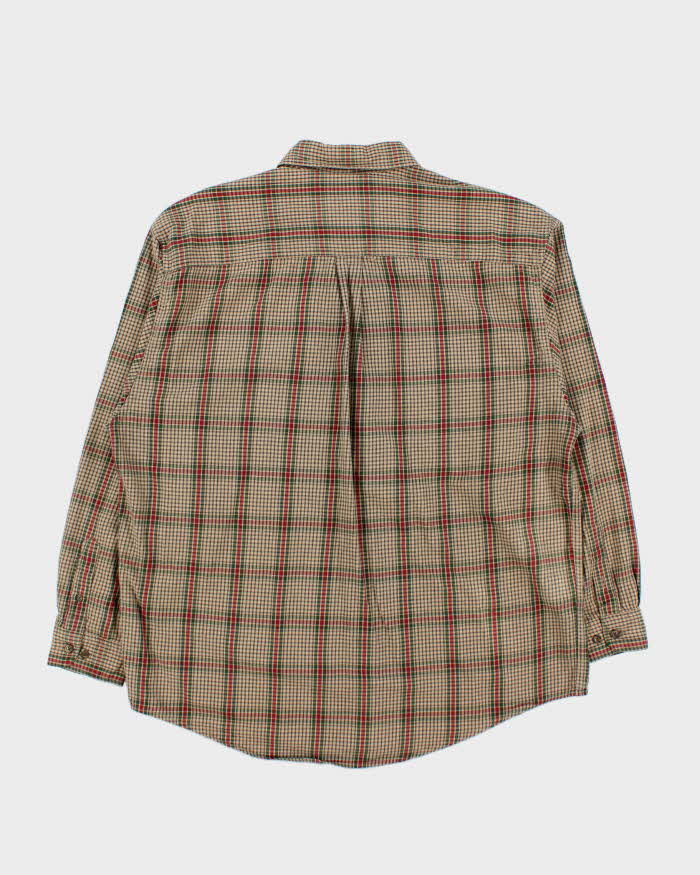 Vintage 1990s Eddie Bauer Cotton Flannel Long Sleeve Shirt - L