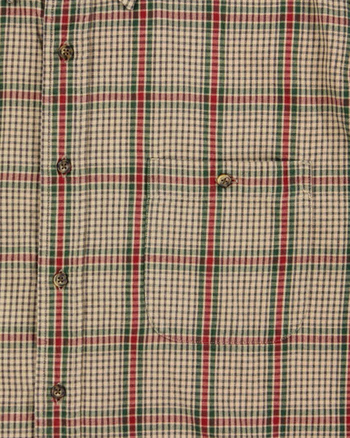 Vintage 1990s Eddie Bauer Cotton Flannel Long Sleeve Shirt - L