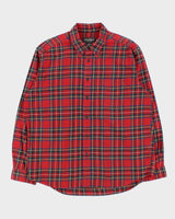 Vintage 00s Eddie Bauer Tartan Flannel Long Sleeve Shirt - L
