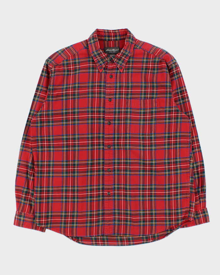 Vintage 00s Eddie Bauer Tartan Flannel Long Sleeve Shirt - L