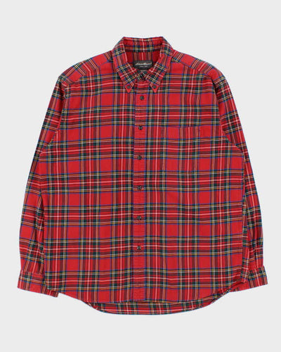 Vintage 00s Eddie Bauer Tartan Flannel Long Sleeve Shirt - L