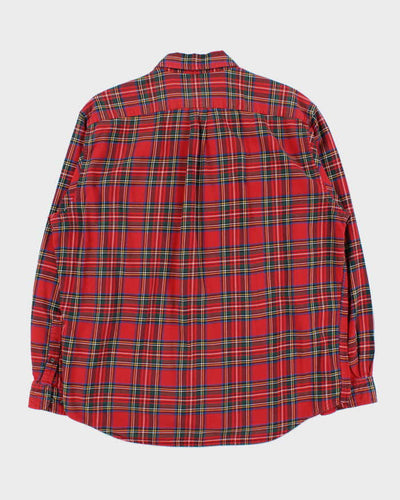 Vintage 00s Eddie Bauer Tartan Flannel Long Sleeve Shirt - L