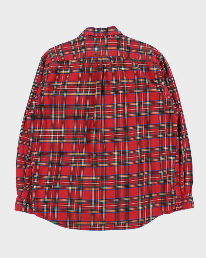 Vintage 00s Eddie Bauer Tartan Flannel Long Sleeve Shirt - L