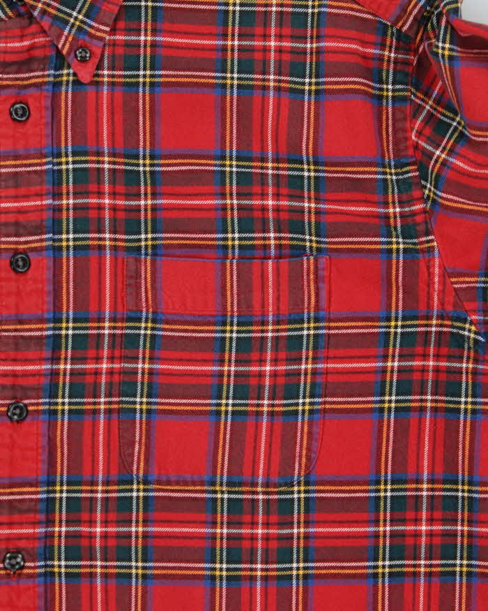 Vintage 00s Eddie Bauer Tartan Flannel Long Sleeve Shirt - L