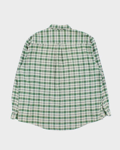 Vintage 1990s Eddie Bauer Plaid Flannel Long Sleeve Shirt - XL