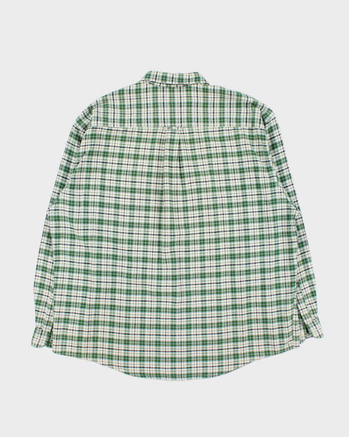 Vintage 1990s Eddie Bauer Plaid Flannel Long Sleeve Shirt - XL