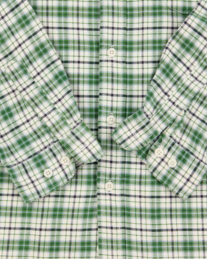 Vintage 1990s Eddie Bauer Plaid Flannel Long Sleeve Shirt - XL