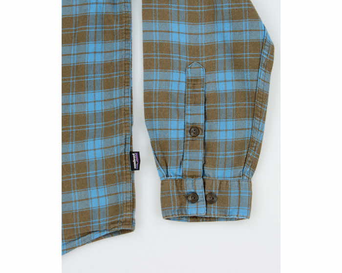 Vintage Patagonia Organic Cotton Plaid Flannel Long Sleeve Shirt - M