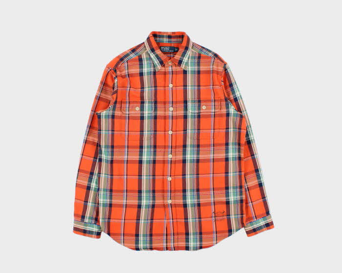 Vintage 00s Polo Ralph Lauren Outdoor Equip Heavyweight Long Sleeve Flannel Shirt - L
