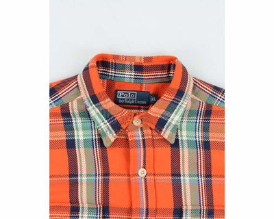 Vintage 00s Polo Ralph Lauren Outdoor Equip Heavyweight Long Sleeve Flannel Shirt - L