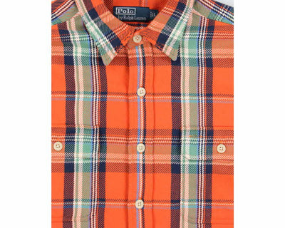 Vintage 00s Polo Ralph Lauren Outdoor Equip Heavyweight Long Sleeve Flannel Shirt - L