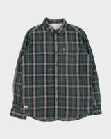 Vintage Y2K 00s Ed Hardy Gingham Lined Plaid Long Sleeve Flannel Shirt - L