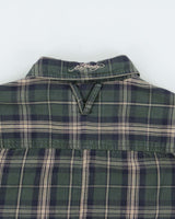 Vintage Y2K 00s Ed Hardy Gingham Lined Plaid Long Sleeve Flannel Shirt - L